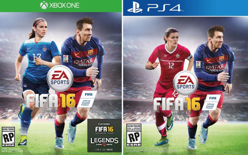 Anche per la versione canadese e la seconda versione americana, ci sono due calciatrici professioniste ovvero Christine Sinclair e Alex Morgan