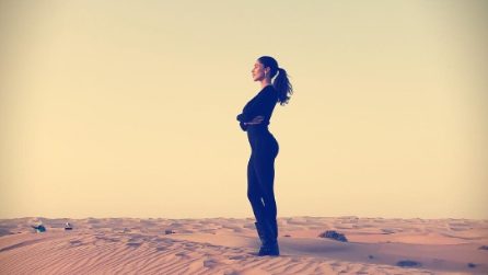 I look di Belén Rodriguez per il viaggio a Dubai