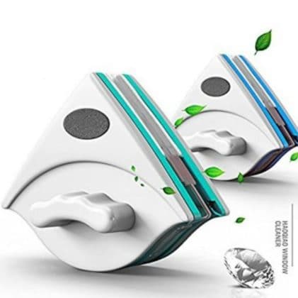 Cleaning both sides of the window at once? Now you can, thanks to this double-sided window cleaner using a super-strong magnet to clean the inside and the outside of the glass.