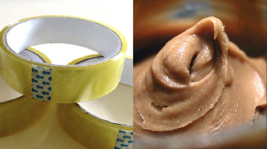 Usate il burro di arachidi per eliminare i residui di colla dello scotch o delle etichette.