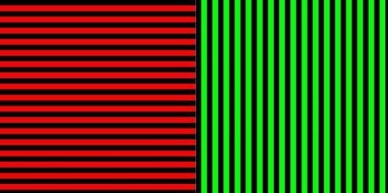 Adesso concentratevi sulle due griglie colorate