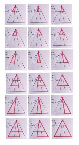 Con l'aiuto di un evidenziatore rosso, un utente è riuscito a disegnare tutti i trinagoli possibili, ben 18