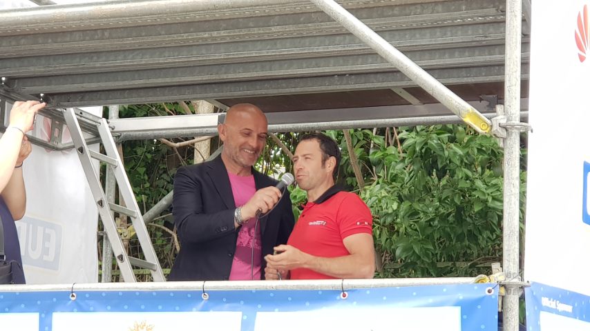 Gilberto Simoni sul palco