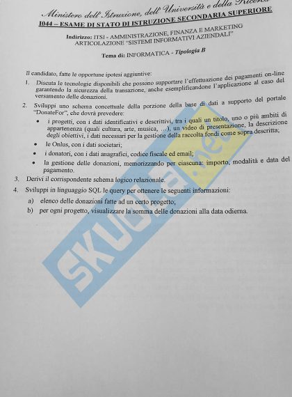 ITSI: Amministrazione, finanza e marketing.