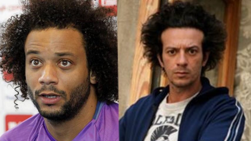 Marcelo, difensore del Brasile, è invece identico al comico Ficarra.