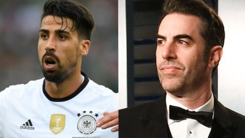 Sami Kedira, centrocampista della Germania, ha una certa somiglianza con Sacha Baron Cohen, attore comico divenuto famoso grazie al film "b