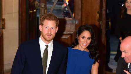 Meghan Markle in blu al Concerto per la Pace