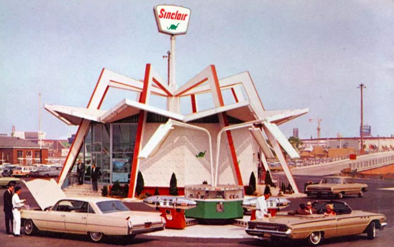 La Super Service Station di Sinclair è stata costruita esclusivamente per la Fiera Mondiale di New York del 1964-65.