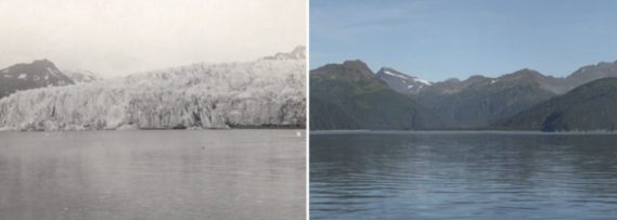 Ghiacciaio McCarthy, Alaska 1909 - 2004