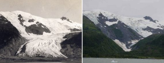 Ghiacciaio Toboggan, Alaska. 1909 - 2000