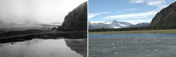 Ghiacciaio dell'orso, Alaska. 1909 - 2005