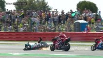 MotoGP, la fotosequenza dell'incidente tra Dovizioso e Quartararo