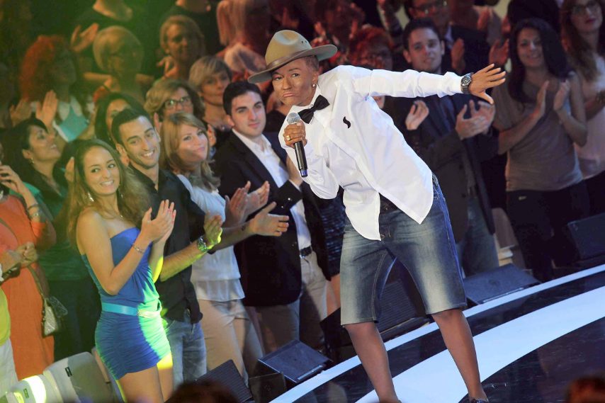 Serena Rossi ha vinto Tale e Quale Show 2014 (qui nell'imitazione di Pharrel Williams)
