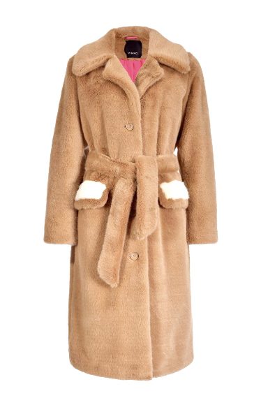 Cappotto in eco fur Pinko