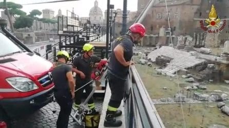 Turista polacco precipita nei Fori Imperiali