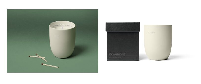 Aesop Home Care dedica un'intera linea di candele agli astronomi del passato. Callippus è caratterizzata da note di terra e resinose, su cui prevale il vetiver. La versione da 300 gr è in vendita a 90 euro.