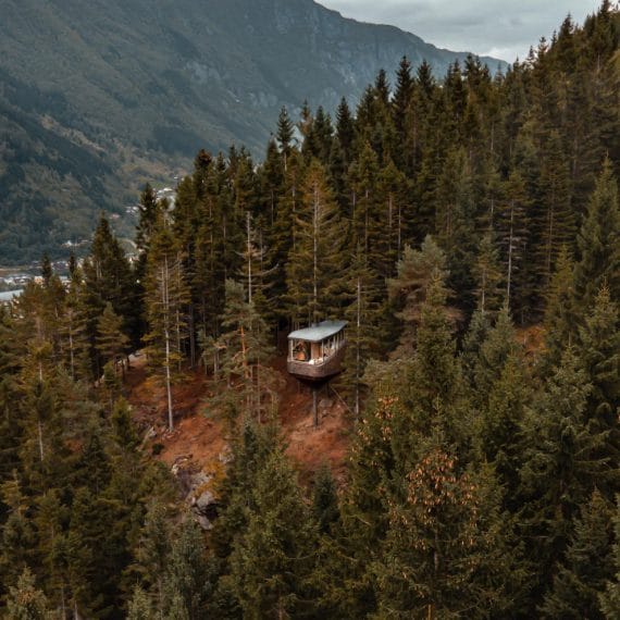 Lo studio di architettura norvegese Helen & Hard ha costruito una casa sull'albero unica sulle colline boscose sopra Odda, in Norvegia. Il progetto nasce dal desiderio del cliente di vivere un'esperienza spaziale unica immerso nella natura: "Woodnest collega sia l'ordinaria che la straordinaria sensazione di arrampicata e di esplorare gli alberi," spiegano gli architetti, "il nostro obiettivo era quello di creare uno spazio che veramente incarna ciò che significa abitare in natura. Il viaggi
