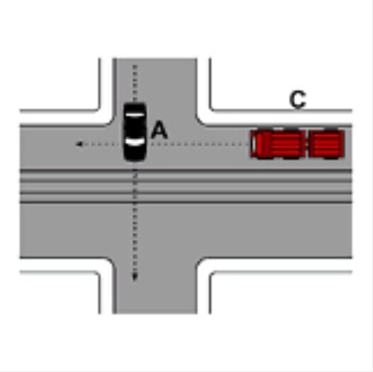 Poi sarà la volta di A che ha la destra libera