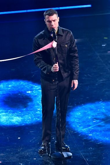 Giacca glitter per il cantante