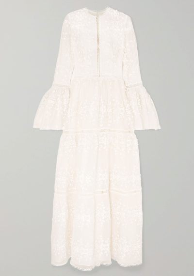 Il vestito firmato dal designer greco in tulle e seta