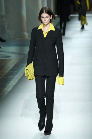 una foto della sfilata di Bottega Veneta