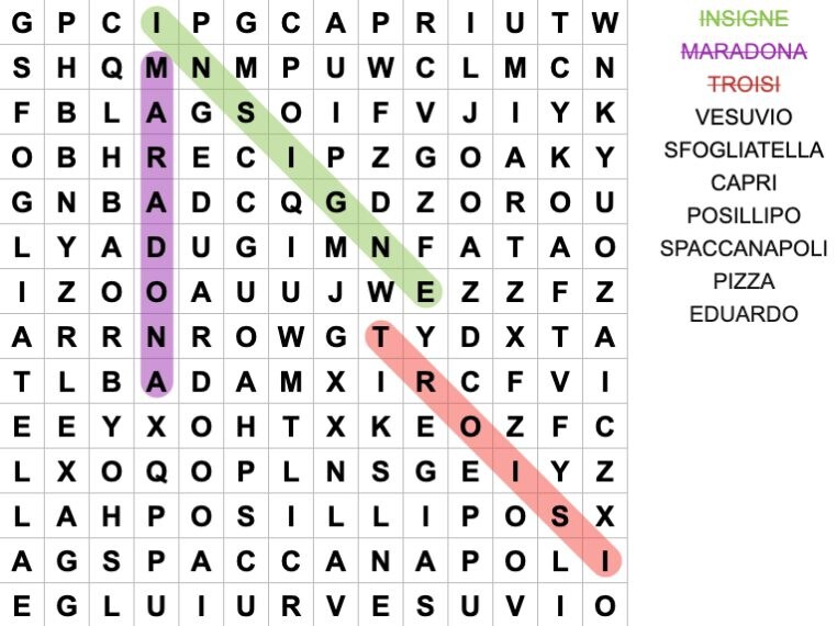 Ecco 3 parole trovate