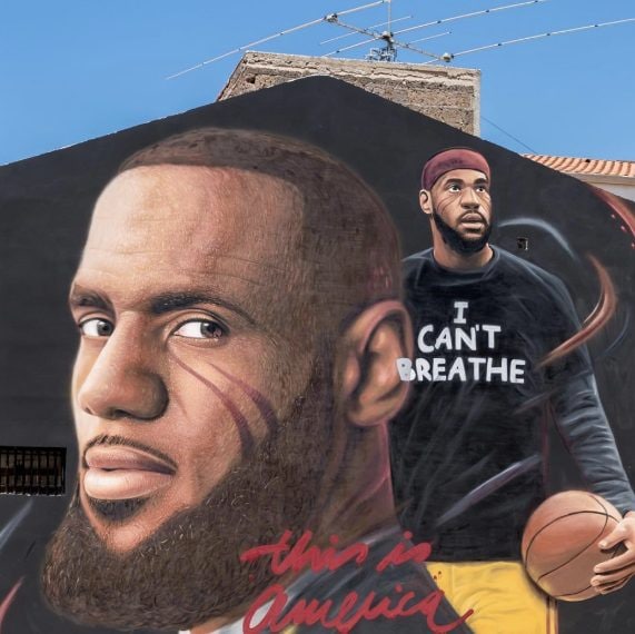 Murale realizzato da Jorit