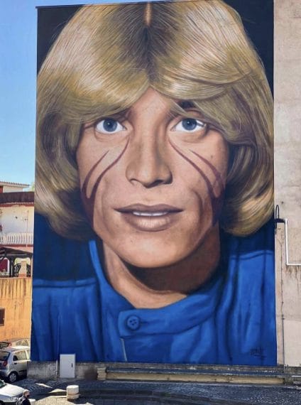 Murale realizzato da Jorit