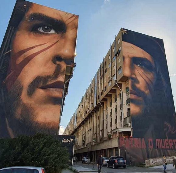 Murale realizzato da Jorit