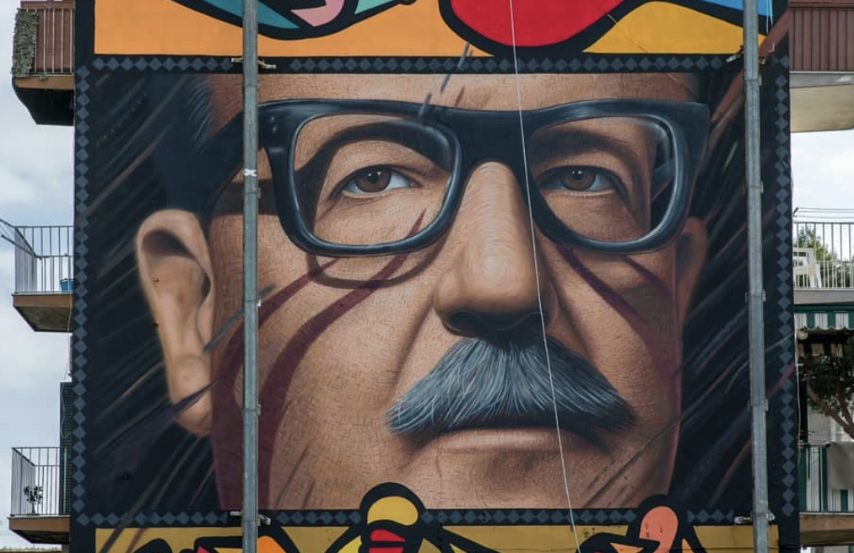 Murale realizzato da Jorit