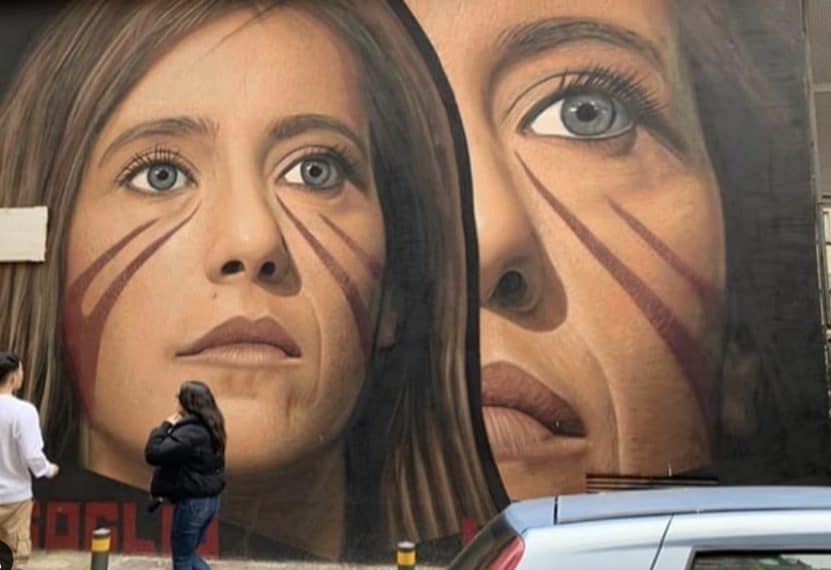 Murale realizzato da Jorit