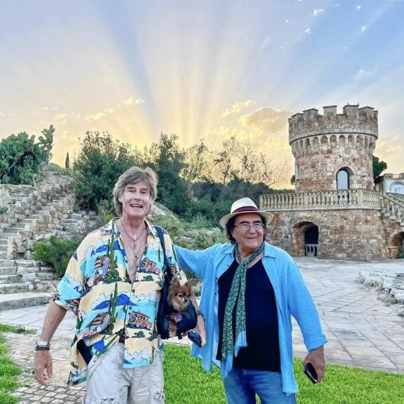 Al Bano e l'attore Ronn Moss alle Tenute Carrisi