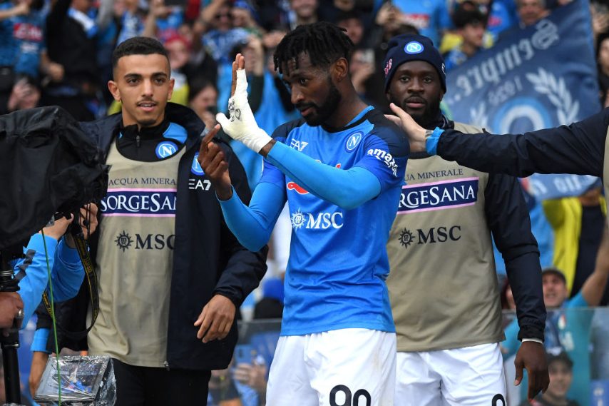 Frank Zambo Anguissa è stato uno dei protagonisti assoluti dello scudetto del Napoli, in una delle tante parte celebrative ha realizzato un gran gol all'Inter.