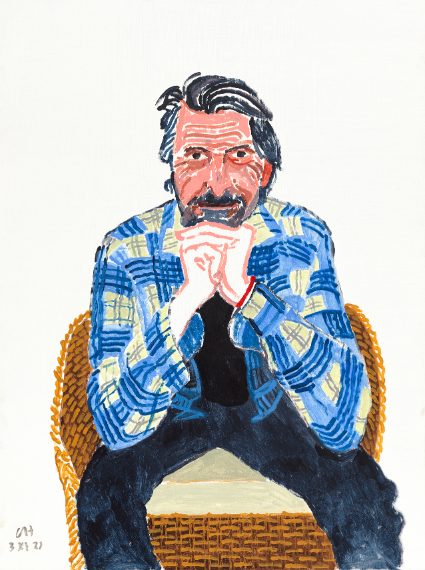 Jean-Pierre Gonçalves De Lima ritratto da David Hockney (ph Jonathan Wilkinson, per gentile concessione della National Portait Gallery)