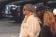 Rihanna con occhiali e foulard Valentino