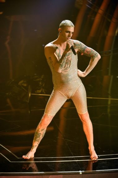Achille Lauro in Gucci Sanremo 2021