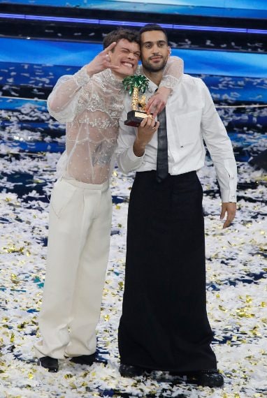 Blanco in Valentino, Mahmood in Prada Sanremo 2022