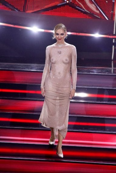 Chiara Ferragni in Dior Sanremo 2023