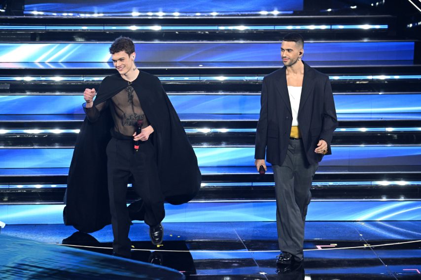 Blanco in Valentino, Mahmood in Prada Sanremo 2022