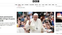 Papa Francesco: la notizia della morte sui media del mondo