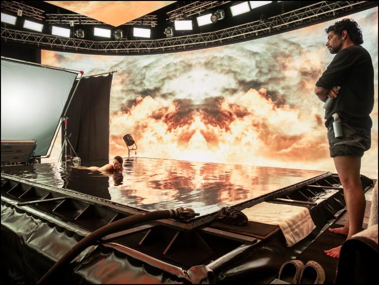 Dal backstage del Calendario Pirelli 2026 di Sølve Sundsbø, foto di Alessandro Scotti