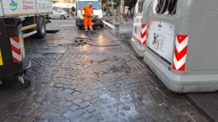 Napoli, Ferragosto di pulizie straordinarie in città