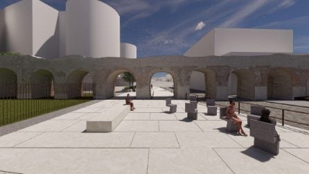 L'acquedotto romano dei Ponti Rossi di Napoli diventerà una piazzetta con alberi e panchine