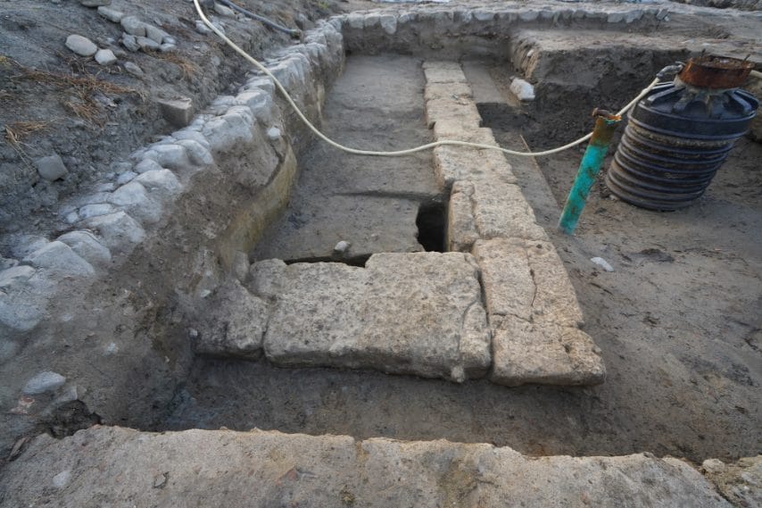 Parco archeologico di Sibari – Strutture di fondazione del tempio arcaico