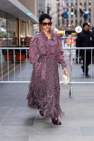 Tenaya Taylor in Burberry