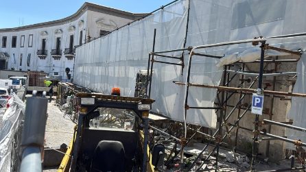 Ripartono i lavori al muraglione di San Martino al Vomero, dopo lo stop