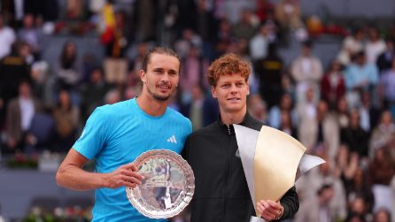 Tennis, ATP Madrid le immagini della finale Sinner-Zverev