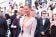 Bella Hadid in Schiaparelli con scarpe Gianvito Rossi