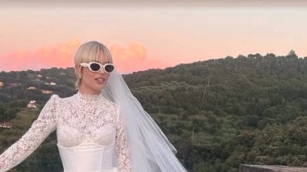 I tre abiti da sposa di Micaela Ramazzotti