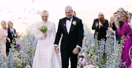 I tre abiti da sposa di Micaela Ramazzotti